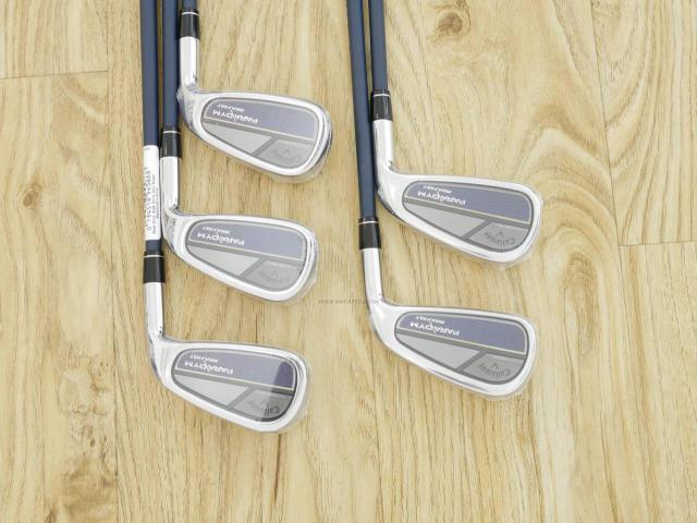 Iron set : Callaway : **ของใหม่ ยังไม่แกะพลาสติก** ชุดเหล็ก Callaway Paradym Max Fast (รุ่นล่าสุด ออกปี 2023 ตีง่ายสุด ไกลสุดของ Callaway Japan Spec.) มีเหล็ก 6-Pw (5 ชิ้น) ก้านกราไฟต์ Fujikura Speeder NX 40 Flex R