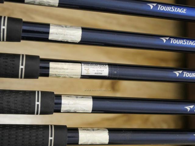 Iron set : Tourstage : ชุดเหล็ก Tourstage VIQ (Titanium) มีเหล็ก 5-Pw (6 ชิ้น) ก้านกราไฟต์ Flex R