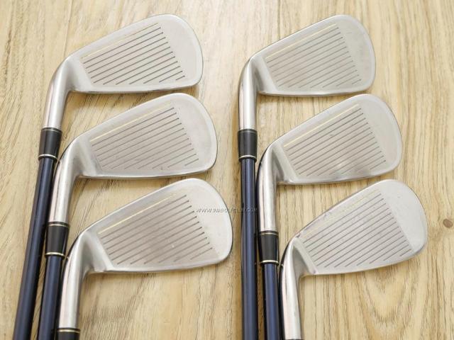 Iron set : Tourstage : ชุดเหล็ก Tourstage VIQ (Titanium) มีเหล็ก 5-Pw (6 ชิ้น) ก้านกราไฟต์ Flex R