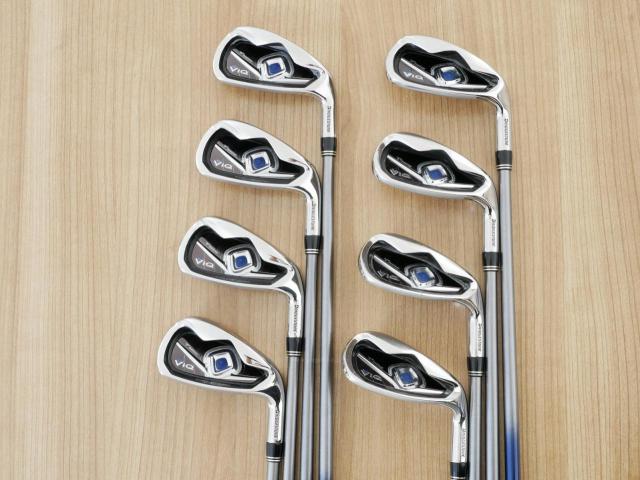 Iron set : Tourstage : ชุดเหล็ก Tourstage VIQ มีเหล็ก 5-Pw,Aw,Sw (8 ชิ้น) ก้านกราไฟต์ Flex R