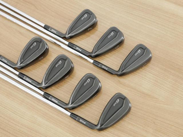 Iron set : Ping : ชุดเหล็ก Ping G710 (ปี 2021 Japan Spec. ใบใหญ่ ง่ายที่สุด ไกลที่สุดของ Ping) มีเหล็ก 5-Pw,Aw (7 ชิ้น) ก้านเหล็ก NS Pro Modus 105 Flex S