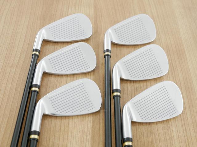 Iron set : Honma : **ก้าน 3 ดาว** ชุดเหล็ก Honma Beres IE-01 (ใบใหญ่ ลอยง่าย เหมาะกับซีเนียร์) มีเหล็ก 5-10 (6 ชิ้น) ก้าน ARMRQ 6 (45) Flex R (3 ดาว)