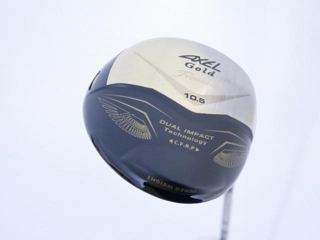 Driver : Tsuruya : ไดรเวอร์ Tsuruya AXEL Gold Premium IV (รุ่นปี 2021 ตัวท๊อป หน้าเด้งสุดๆ COR 0.87 ของใหม่ 4 หมื่น) Loft 10.5 ก้าน Fujikura Speeder 474 Evolution VI Flex S