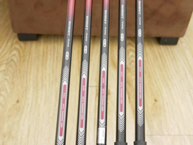 Iron set : PRGR : ชุดเหล็ก PRGR Red 505 (ใบใหญ่ หน้า Maraging ใส เด้ง) มีเหล็ก 6-Pw (5 ชิ้น) ก้านกราไฟต์ M-40 Flex SR