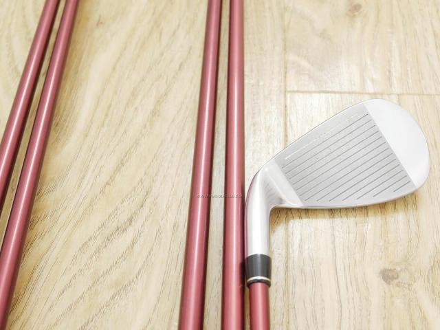 Iron set : PRGR : ชุดเหล็ก PRGR Red 505 (ใบใหญ่ หน้า Maraging ใส เด้ง) มีเหล็ก 6-Pw (5 ชิ้น) ก้านกราไฟต์ M-40 Flex SR