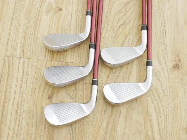 Iron set : PRGR : ชุดเหล็ก PRGR Red 505 (ใบใหญ่ หน้า Maraging ใส เด้ง) มีเหล็ก 6-Pw (5 ชิ้น) ก้านกราไฟต์ M-40 Flex SR