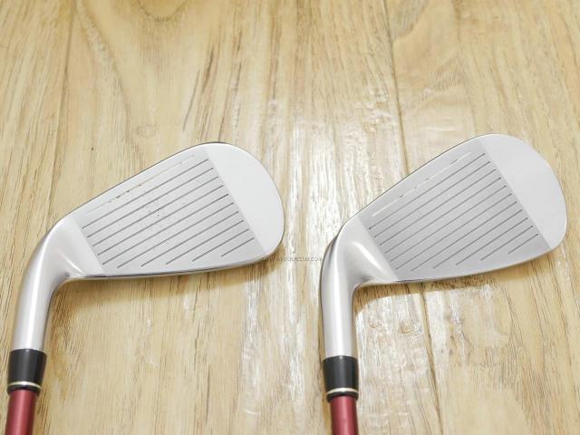 Iron set : PRGR : ชุดเหล็ก PRGR Red 505 (ใบใหญ่ หน้า Maraging ใส เด้ง) มีเหล็ก 6-Pw (5 ชิ้น) ก้านกราไฟต์ M-40 Flex SR