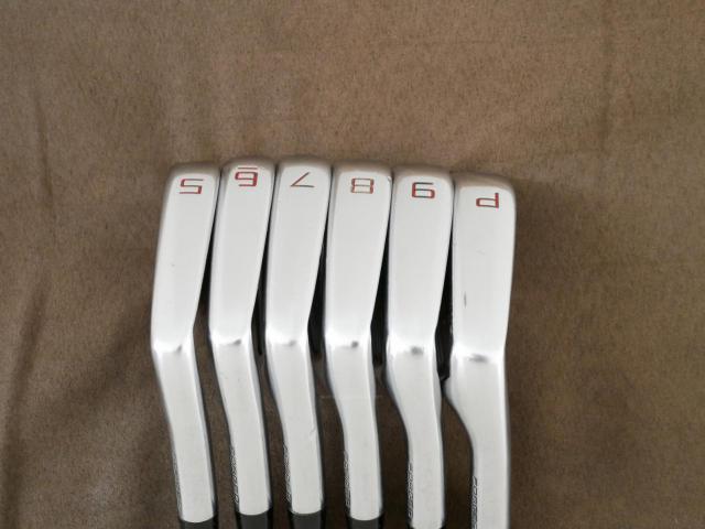 Iron set : Taylormade : ชุดเหล็ก Taylormade P7MC Forged (ซีรี่ย์ท้อปสุด ออกปี 2021) มีเหล็ก 5-Pw (6 ชิ้น) ก้านกราไฟต์ UST Mamiya ATTAS 10 Flex S
