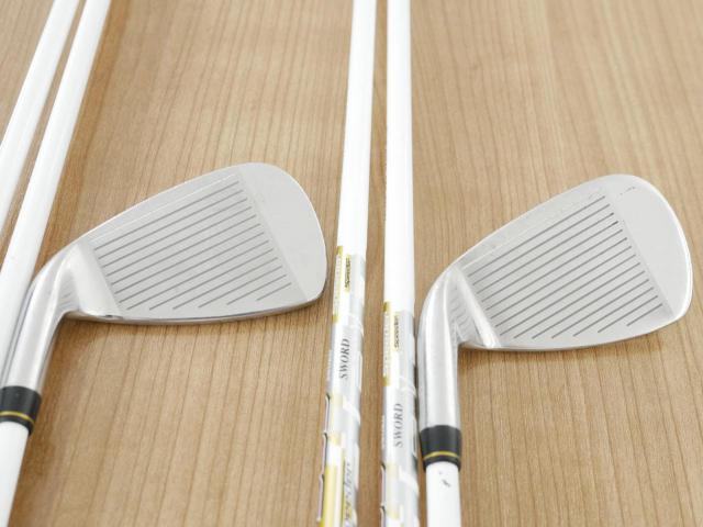 Iron set : Katana : ชุดเหล็ก Katana Sword IZU Max G (ตีง่าย หน้าเด้ง) มีเหล็ก 6-Pw,Aw,Sw (7 ชิ้น) ก้านกราไฟต์ Fujikura Speeder 589 Flex R