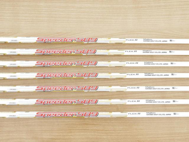 Iron set : Katana : ชุดเหล็ก Katana Sword IZU Max G (ตีง่าย หน้าเด้ง) มีเหล็ก 6-Pw,Aw,Sw (7 ชิ้น) ก้านกราไฟต์ Fujikura Speeder 589 Flex R
