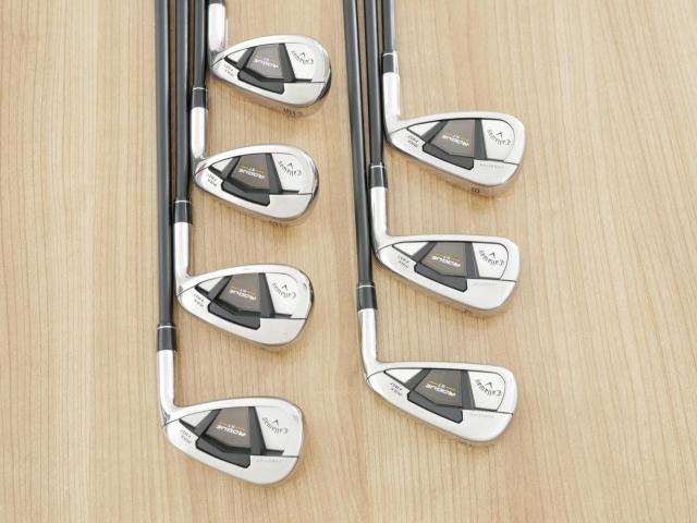 Iron set : Callaway : ชุดเหล็ก Callaway Rogue ST Max Fast (ออกปี 2022 ตีง่ายที่สุด ไกลสุดของ Callaway) มีเหล็ก 6-Pw,Gw,Sw (7 ชิ้น) ก้านกราไฟต์ Fujikura Speeder NX 40 Flex R