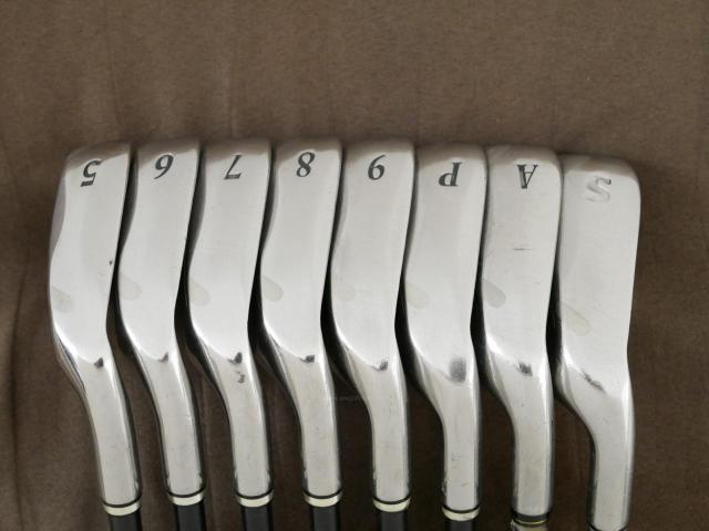 Iron set : XXIO : ชุดเหล็ก XXIO Impact Power Matching 5 มีเหล็ก 5-Pw,Aw,Sw (8 ชิ้น) ก้านกราไฟต์ 