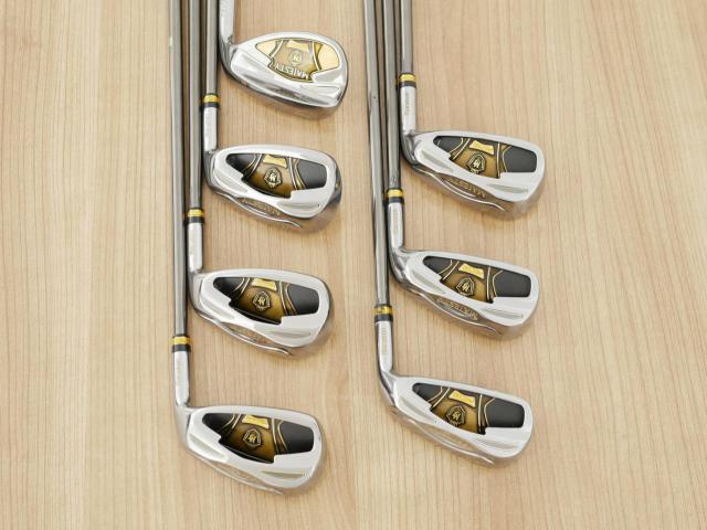 Iron set : Maruman : ชุดเหล็ก Maruman Majesty Prestigio Super 7 (รุ่นท๊อปสุด หน้าเด้ง ตีไกลมาก ของใหม่ 1 แสนบาท) มีเหล็ก 6-10,Pw,Aw (7 ชิ้น) ก้านกราไฟต์ Flex R