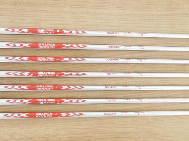 Iron set : Bridgestone : ชุดเหล็ก Bridgestone Tour B 202CBP Forged (ปี 2021) มีเหล็ก 4-Pw (7 ชิ้น) ก้านเหล็ก NS Pro Modus 105 Flex S