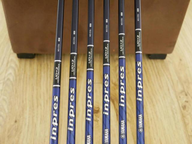 Iron set : Yamaha : ชุดเหล็ก Yamaha Inpres UD+2 (ออกปี 2019 ตีไกลที่สุด ไกลกว่าเหล็กทั่วไป 2 เบอร์ หน้าเด้ง COR 0.822) มีเหล็ก 6-Pw,Aw (6 ชิ้น) ก้านกราไฟต์ Flex SR