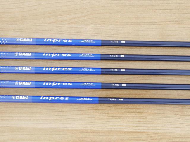 Lady club : All : ชุดเหล็ก Yamaha Inpres UD+2 (ออกปี 2019 ตีไกลที่สุด ไกลกว่าเหล็กทั่วไป 2 เบอร์ หน้าเด้ง COR 0.822) มีเหล็ก 7-Pw,Sw (5 ชิ้น) ก้านกราไฟต์ Flex L