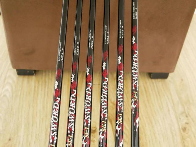 Iron set : Katana : **มีตำหนิ** ชุดเหล็ก Katana Snipe Iron SF-1 (หน้าเด้ง) มีเหล็ก 5-Pw (6 ชิ้น) ก้านกราไฟต์ Flex R