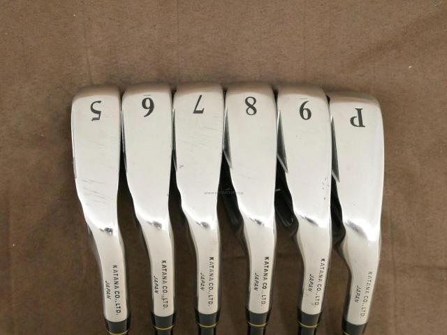 Iron set : Katana : **มีตำหนิ** ชุดเหล็ก Katana Snipe Iron SF-1 (หน้าเด้ง) มีเหล็ก 5-Pw (6 ชิ้น) ก้านกราไฟต์ Flex R