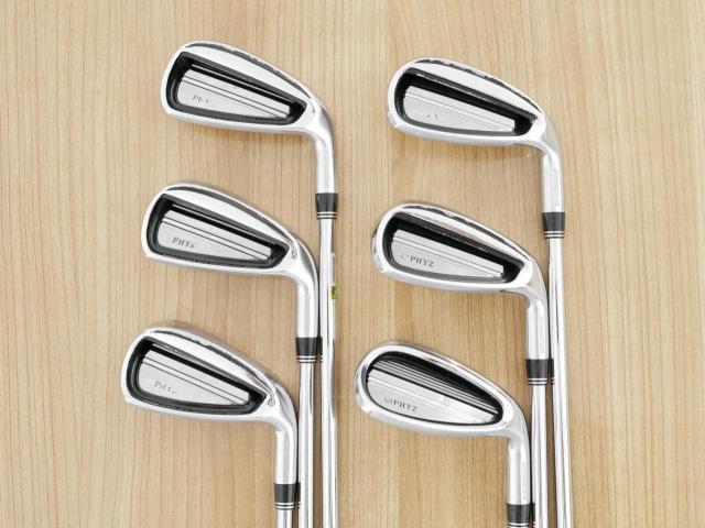 Iron set : Tourstage : ชุดเหล็ก Tourstage PHYZ III (ปี 2017 ซีรี่ย์ท๊อป ใบใหญ่ ตีง่าย ไกล) มีเหล็ก 6-Pw,Aw (6 ชิ้น) ก้านเหล็ก NS Pro 900 Flex R