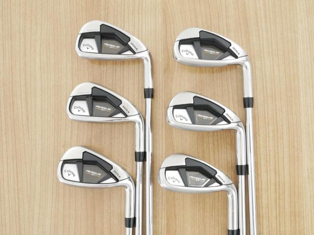 Iron set : Callaway : ชุดเหล็ก Callaway Rogue ST Max (ออกปี 2022 ตีง่าย ไกลมาก) มีเหล็ก 6-Pw,Aw (6 ชิ้น) ก้านเหล็ก NS Pro Zelos 7 Flex S
