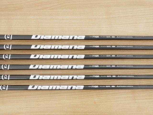Iron set : PRGR : ชุดเหล็ก PRGR 02 Forged (ปี 2023 นุ่มมาก หายาก) มีเหล็ก 5-Pw (6 ชิ้น) ก้านกราไฟต์ Mitsubishi Diamana Flex SR