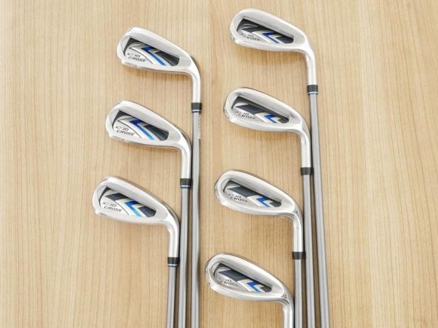 Iron set : XXIO : ชุดเหล็ก XXIO Cross 2 (ออกปี 2021 ตีไกลที่สุดของที่สุดจาก XXIO หน้าเด้งสุดๆ) มีเหล็ก 7-Pw,Aw,Dw,Sw (7 ชิ้น ตีไกลกว่าปกติ 2 เบอร์) ก้านกราไฟต์ MH-2000 Flex R