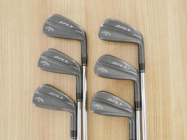 Iron set : Callaway : ชุดเหล็ก Callaway Apex Ti Fusion Black (รุ่นท็อปสุด แพงที่สุด ปี 2025 ของใหม่ 8 หมื่นบาท) มีเหล็ก 5-Pw (6 ชิ้น) ก้านเหล็ก NS Pro 950 NEO Flex S