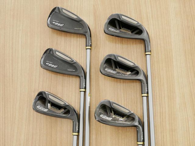 Iron set : PRGR : ชุดเหล็กกระเทย PRGR Super Egg Iron (ปี 2018 ตัวท๊อปสุด หน้าเด้งเกินกฏ ใช้แข่งไม่ได้ ตีไกมลมากๆ) มีเหล็ก 5-Pw (6 ชิ้น) ก้านกราไฟต์ Flex R (M-37)