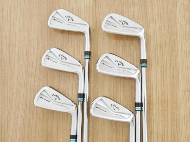 Iron set : Callaway : ชุดเหล็ก Callaway X Forged (ออกปี 2024 นุ่ม แน่น หล่อมาก) มีเหล็ก 5-Pw (6 ชิ้น) ก้านเหล็ก NS Pro Modus 115 Flex S