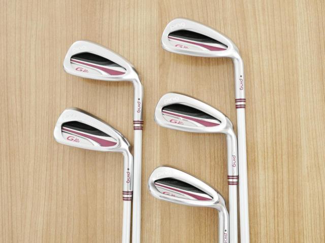 Lady club : All : ชุดเหล็ก Ping G Le2 (ปี 2021 Japan Spec. ใบใหญ่ ตีง่ายมาก) มีเหล็ก 7-Pw,Sw (5 ชิ้น) ก้านกราไฟต์ Ping ULT 240 Flex A (Lady)