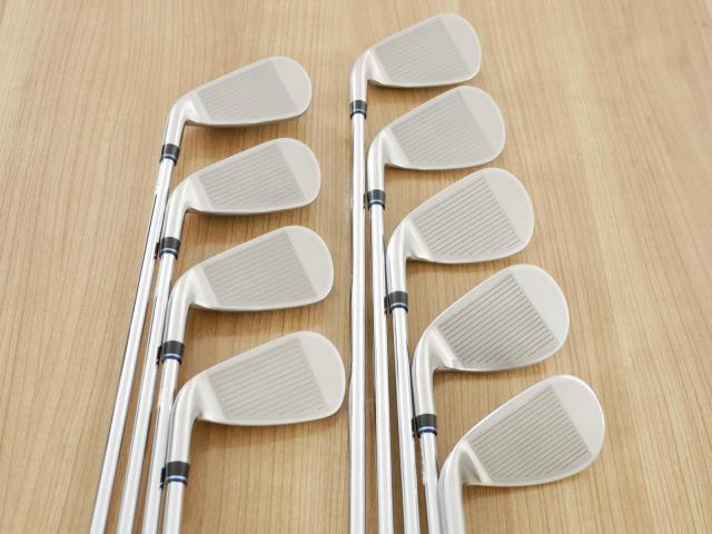 Iron set : XXIO : ชุดเหล็ก XXIO Cross 2 (ออกปี 2021 ตีไกลที่สุดของที่สุดจาก XXIO หน้าเด้งสุดๆ) มีเหล็ก 5-Pw,Aw,Dw,Sw (9 ชิ้น ตีไกลกว่าปกติ 2 เบอร์) ก้านเหล็ก NS Pro 860 DST Flex R