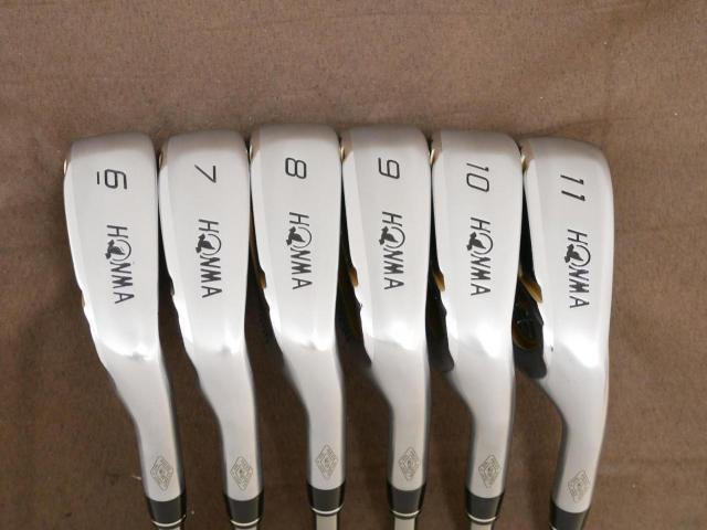 Iron set : Honma : ชุดเหล็ก Honma Beres IS-06 Forged (ปี 2019) มีเหล็ก 6-11 (6 ชิ้น เทียบเท่า 5-Pw) ก้านกราไฟต์ Mitsubishi Grand Bassara GB i40 Flex S
