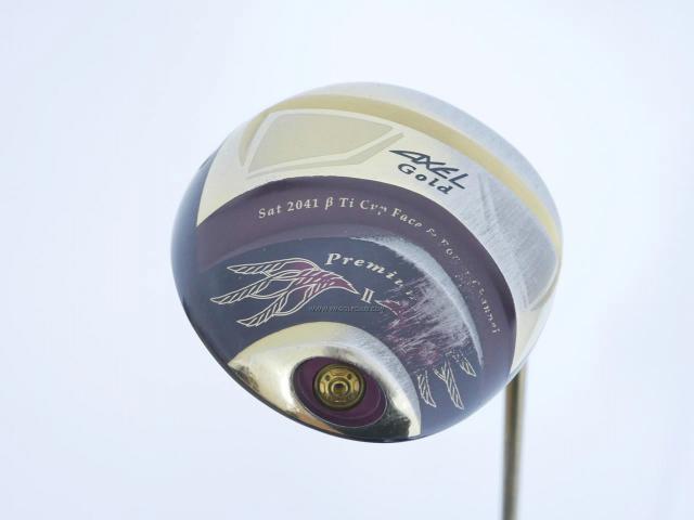 Driver : Tsuruya : Tsuruya AXEL Gold Premium II (รุ่นปี 2017 ตัวท๊อป หน้าเด้งสุดๆ COR 0.86 ของใหม่ 4 หมื่น) Loft 10.5 Flex R