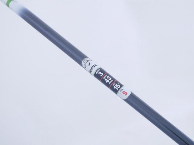 Fairway Wood : callaway : หัวไม้ 3 Callaway EPIC Speed (รุ่นปี 2021) Loft 15 ก้าน Mitsubishi Diamana 50 Flex S