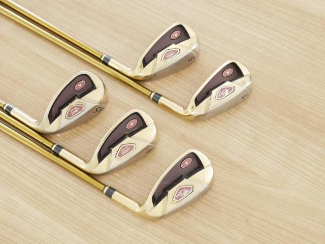 Iron set : Tsuruya : ชุดเหล็ก Tsuruya AXEL Gold Premium II (รุ่นปี 2017 ของใหม่ 6 หมื่นกว่าบาท หน้าเด้งสุดๆ ไกลสุดๆๆ) มีเหล็ก 7-Pw,As (5 ชิ้น) ก้านกราไฟต์ Flex S