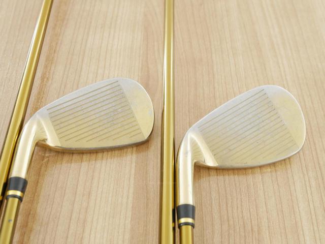 Iron set : Tsuruya : ชุดเหล็ก Tsuruya AXEL Gold Premium II (รุ่นปี 2017 ของใหม่ 6 หมื่นกว่าบาท หน้าเด้งสุดๆ ไกลสุดๆๆ) มีเหล็ก 7-Pw,As (5 ชิ้น) ก้านกราไฟต์ Flex S