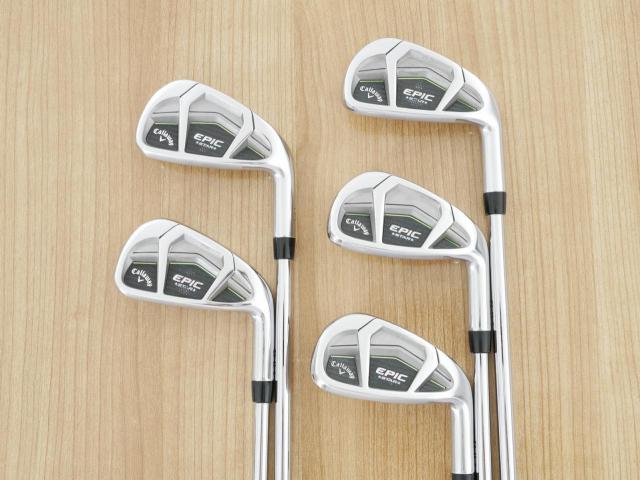 Iron set : Callaway : ชุดเหล็ก Callaway EPIC Star (ปี 2018 หน้าเด้ง โกงองศา ตีไกลมากๆ) มีเหล็ก 6-Pw (5 ชิ้น) ก้านเหล็ก NS Pro Zelos 7 Flex S