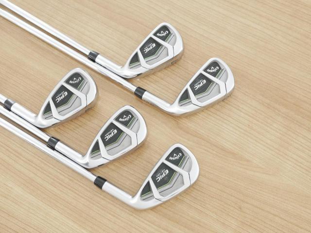 Iron set : Callaway : ชุดเหล็ก Callaway EPIC Star (ปี 2018 หน้าเด้ง โกงองศา ตีไกลมากๆ) มีเหล็ก 6-Pw (5 ชิ้น) ก้านเหล็ก NS Pro Zelos 7 Flex S