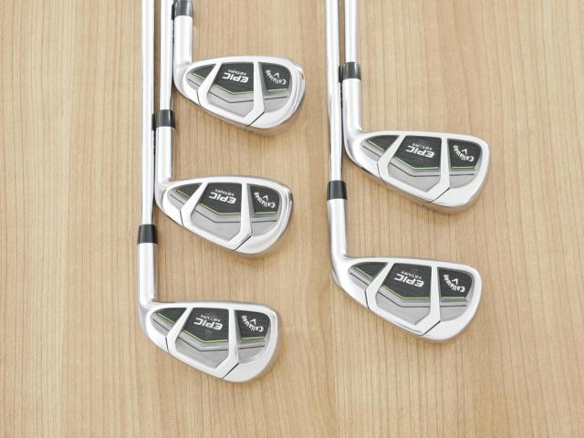 Iron set : Callaway : ชุดเหล็ก Callaway EPIC Star (ปี 2018 หน้าเด้ง โกงองศา ตีไกลมากๆ) มีเหล็ก 6-Pw (5 ชิ้น) ก้านเหล็ก NS Pro Zelos 7 Flex S