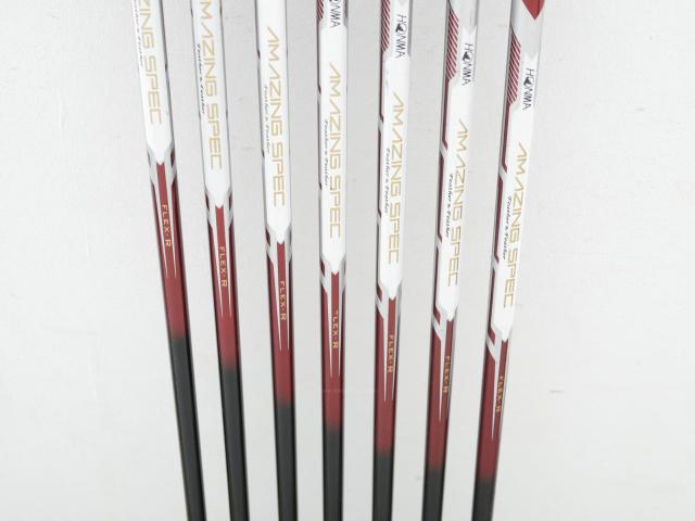Iron set : Honma : ชุดเหล็ก Honma AMAZING Spec II (หน้าเด้ง โกงองศาสุดๆ ไกลที่สุด) มีเหล็ก 5-10,Sw (7 ชิ้น) ก้าน AMAZING SPEC Feather & Feather FLex R