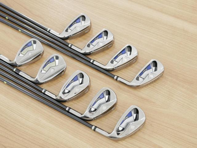 Iron set : Maruman : ชุดเหล็ก Maruman Majesty Royal Black (รุ่นท๊อปสุด ตีง่าย เด้ง ไกลมากๆ) มีเหล็ก 5-10,Pw,Aw,Sw (9 ชิ้น ระยะเทียบเท่า 4-Pw,Aw,Sw) ก้านกราไฟต์ Flex SR