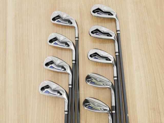 Iron set : Maruman : ชุดเหล็ก Maruman Majesty Royal Black (รุ่นท๊อปสุด ตีง่าย เด้ง ไกลมากๆ) มีเหล็ก 5-10,Pw,Aw,Sw (9 ชิ้น ระยะเทียบเท่า 4-Pw,Aw,Sw) ก้านกราไฟต์ Flex SR