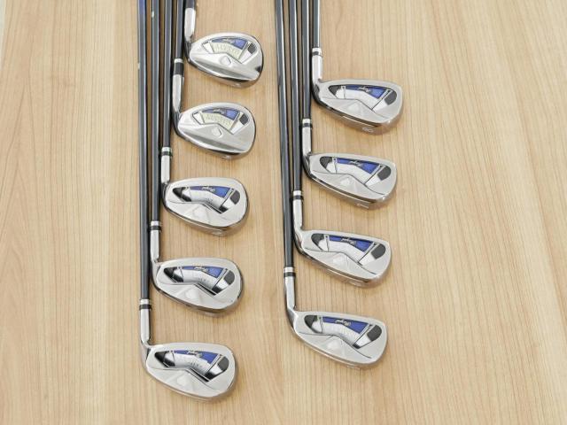 Iron set : Maruman : ชุดเหล็ก Maruman Majesty Royal Black (รุ่นท๊อปสุด ตีง่าย เด้ง ไกลมากๆ) มีเหล็ก 5-10,Pw,Aw,Sw (9 ชิ้น ระยะเทียบเท่า 4-Pw,Aw,Sw) ก้านกราไฟต์ Flex SR