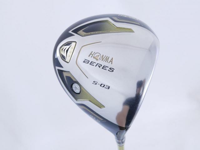 Driver : Honma : **ก้าน 3 ดาว** Honma Beres S-03 C+ (ออกปี 2015 หน้าเด้งเกินกฏ) Loft 10.5 ก้าน ARMRQ 8 (49) Flex R (3 ดาว)