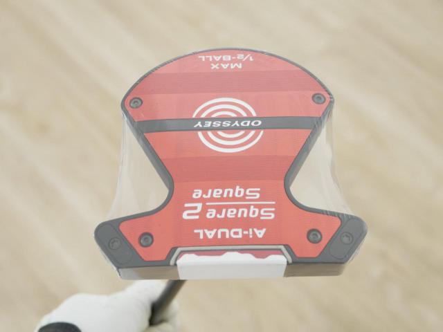 Putter : All : **ของใหม่ ยังไม่แกะพลาสติก** พัตเตอร์ Odyssey Ai-DUAL Square 2 Square Max 1/2-BALL (รุ่นล่าสุด ออกปี 2026) ยาว 34 นิ้ว