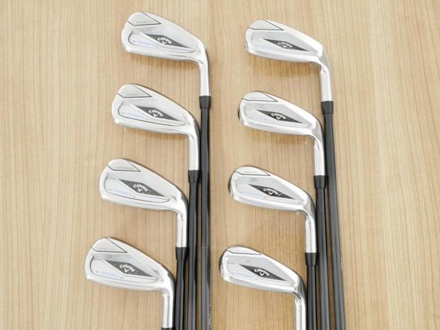 Iron set : Callaway : ชุดเหล็ก Callaway Paradym Ai Smoke HL (ออกปี 2024 ตีง่ายมาก ไกล Japan Spec.) มีเหล็ก 6-Pw,Aw,Gw,Sw (8 ชิ้น) ก้านกราไฟต์ Mitsubishi TENSEI 50 Flex R