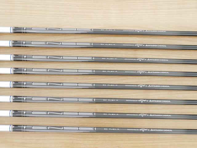 Iron set : Callaway : ชุดเหล็ก Callaway Paradym Ai Smoke HL (ออกปี 2024 ตีง่ายมาก ไกล Japan Spec.) มีเหล็ก 6-Pw,Aw,Gw,Sw (8 ชิ้น) ก้านกราไฟต์ Mitsubishi TENSEI 50 Flex R