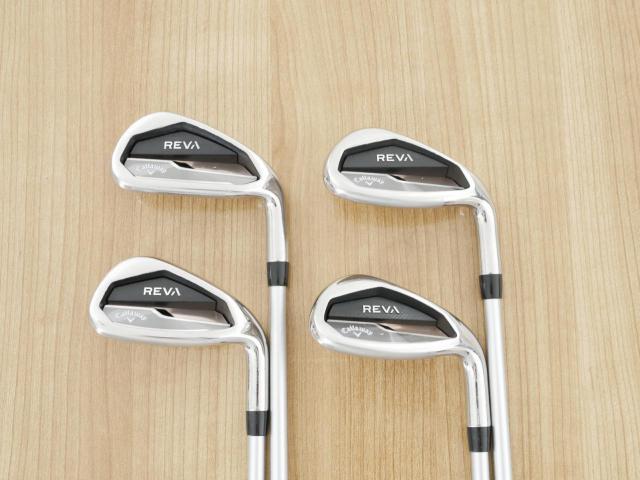 Lady club : All : ชุดเหล็ก Callaway REVA (ปี 2021 ใบใหญ่ ตีง่าย) มีเหล็ก 7-Pw (4 ชิ้น) ก้านกราไฟต์ Flex L