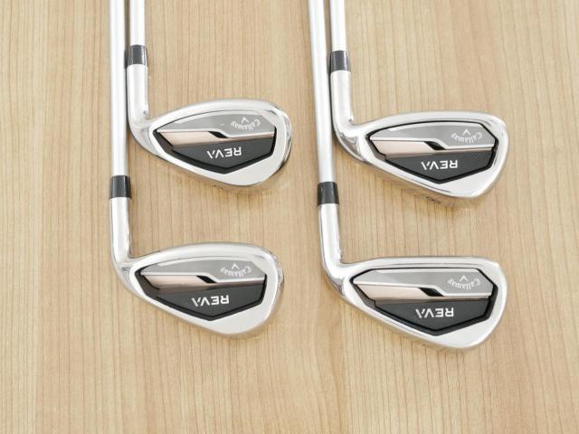 Lady club : All : ชุดเหล็ก Callaway REVA (ปี 2021 ใบใหญ่ ตีง่าย) มีเหล็ก 7-Pw (4 ชิ้น) ก้านกราไฟต์ Flex L