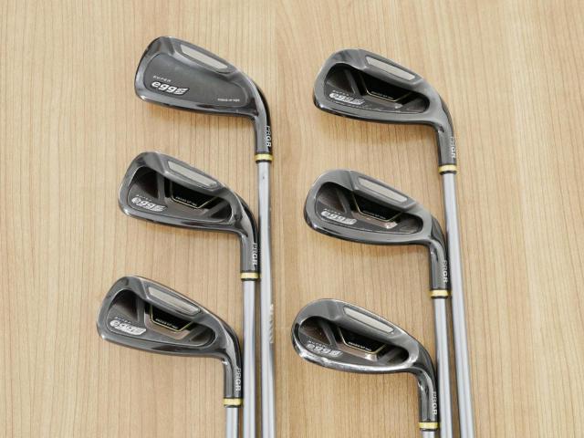 Lady club : All : ชุดเหล็กกระเทย PRGR Super Egg Iron (ปี 2018 ตัวท๊อปสุด หน้าเด้งเกินกฏ ใช้แข่งไม่ได้ ตีไกมลมากๆ) มีเหล็ก 6-Pw,As (6 ชิ้น) ก้านกราไฟต์ Flex L (M-30)